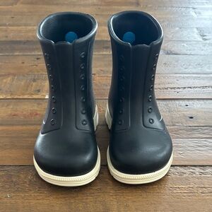 Native Black and White Kids Boots